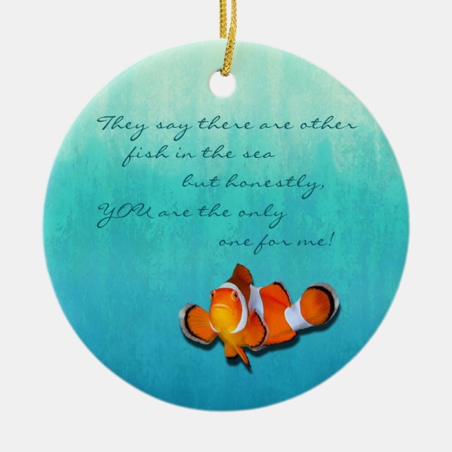 Seaside Inspirations Ombre Ceramic Tree Decoration (Front)