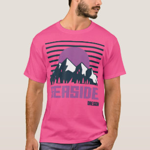 Seaside Lake Oregon Vintage Mountains Hiking Camp T-Shirt