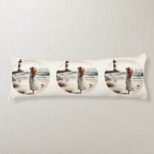 Seaside Lighthouse Stroll Body Cushion