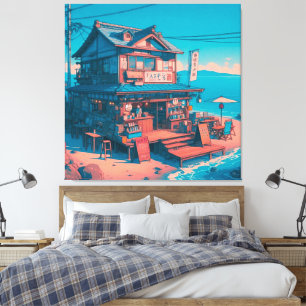 Seaside Lofi Dreams Canvas Print
