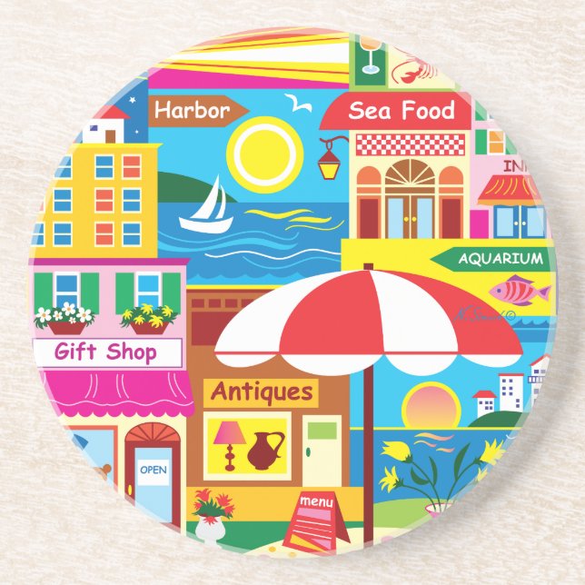 Seaside Memories Coaster (Front)