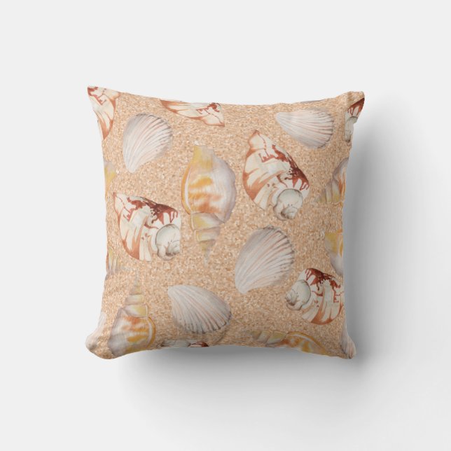 Seaside Memories Outdoor Pillow 16"x16" (Front)