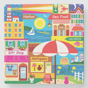 Seaside Memories Stone Coaster