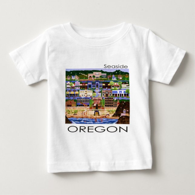 Seaside Oregon Baby T-Shirt (Front)