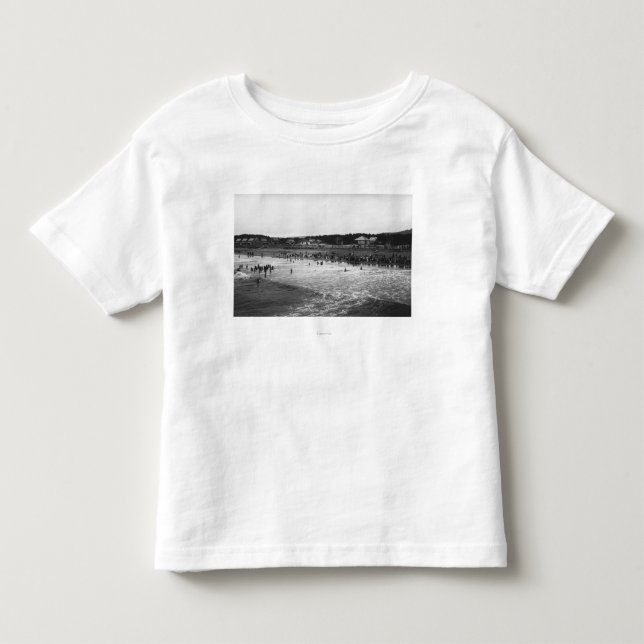 Seaside, Oregon Bathing Hour Beach Scene Toddler T-Shirt (Front)