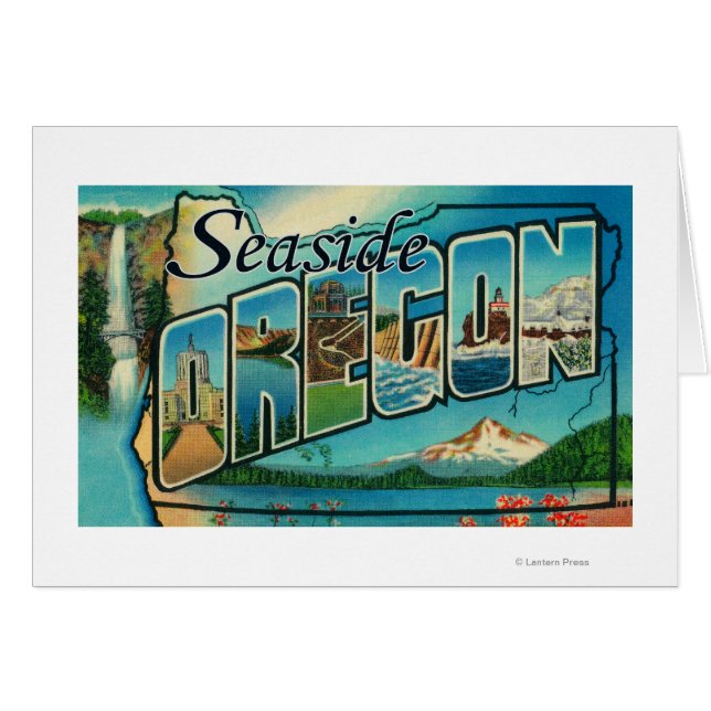 Seaside, Oregon - Large Letter Scenes 2 (Front Horizontal)