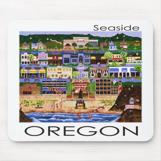 Seaside Oregon Mouse Mat (Front)