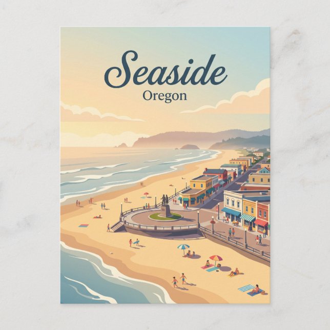Seaside, Oregon Postcard (Front)