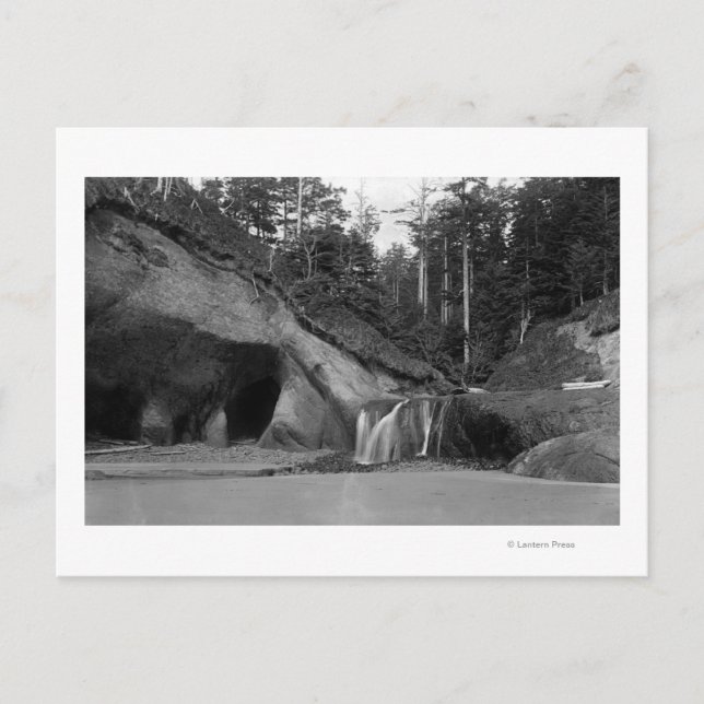 Seaside, Oregon Waterfall near Hug Point Postcard (Front)