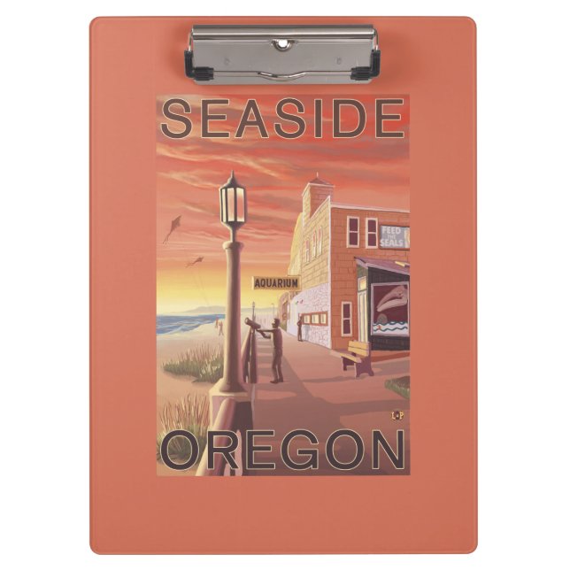 Seaside, OregonAquarium View Clipboard (Front)