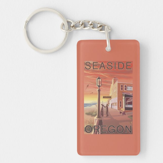 Seaside, OregonAquarium View Key Ring (Front)