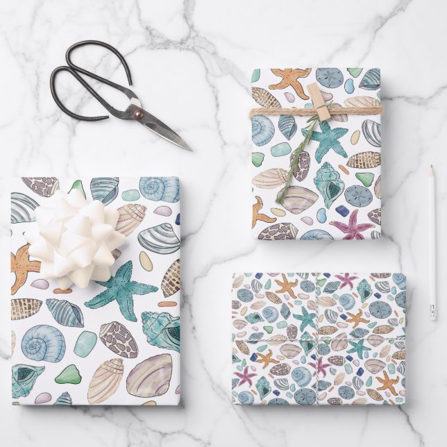 Seaside Paper Set of 3 (Front)