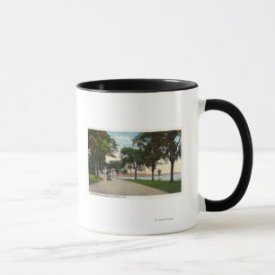 Seaside Park Drive View Showing Locomobile Mug