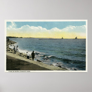 Seaside Park View of the Sound Poster