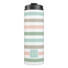 Seaside Pastel Stripe Monogram
