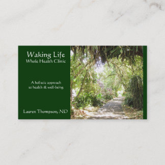 Seaside Path- Emerald Green Business Card