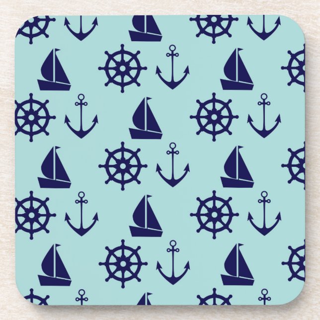 Seaside Pattern Coaster (Front)
