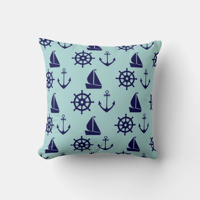Seaside Pattern Cushion (Front)