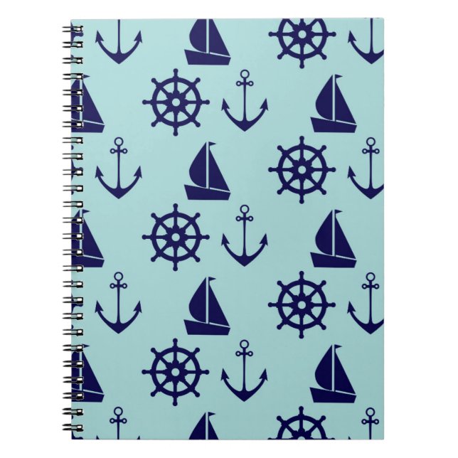 Seaside Pattern Notebook (Front)