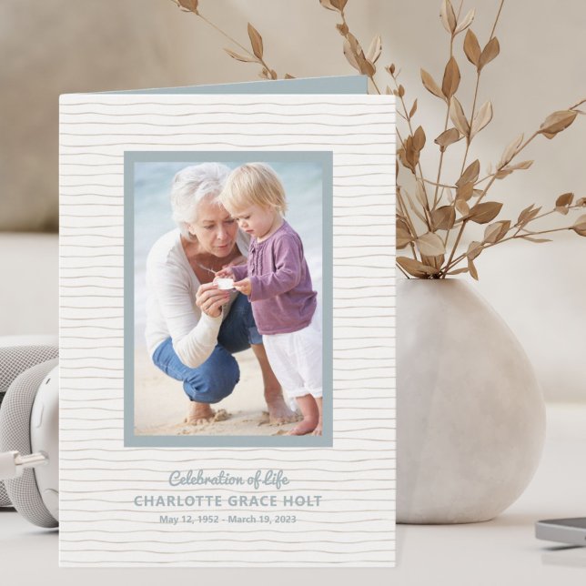 Seaside Photo Memorial Program Programme (Creator Uploaded)