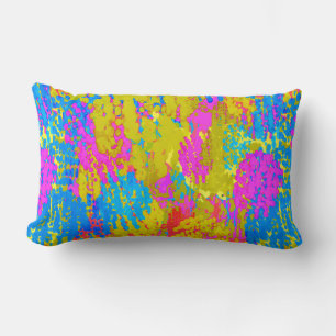 Seaside Random Splatter Lumbar Cushion