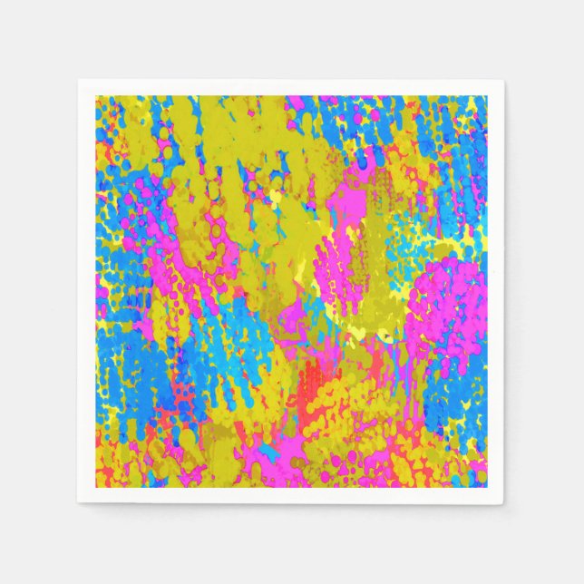 Seaside Random Splatter Napkin (Front)