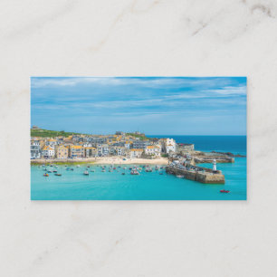 Seaside resort of St. Ives, Cornwall, UK Business Card