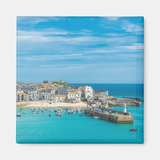 Seaside resort of St. Ives, Cornwall, UK Magnet (Front)