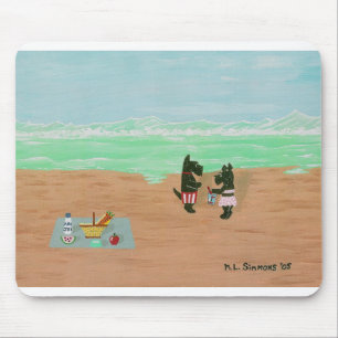 Seaside Scotties Mouse Mat