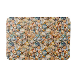 Seaside Seashells Bath Mat