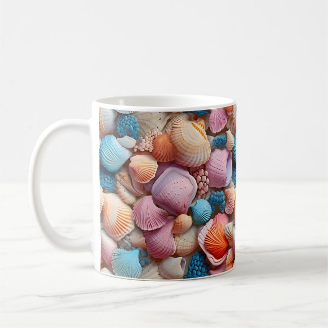Seaside Seashells Mug (Left)