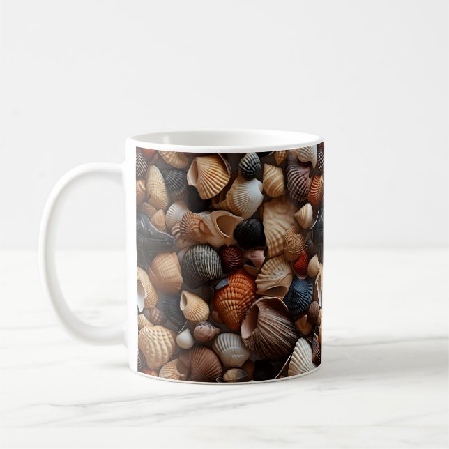 Seaside Seashells Mug (Left)