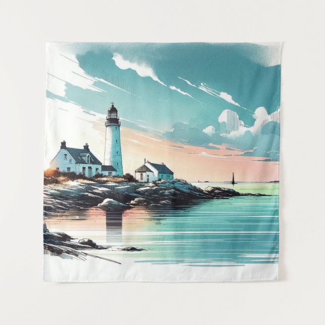 Seaside Serenity at Beacon's Edge Tapestry (Front)