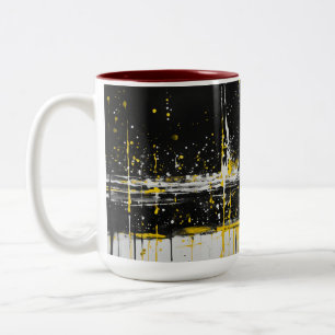 "Seaside Serenity: Two-Tone Mug with Beach-Inspire