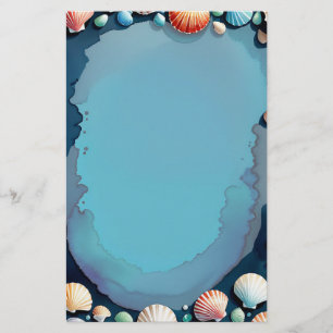 Seaside Shells Stationery
