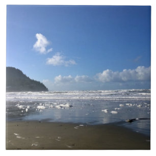 Seaside Shore in Winter Tile