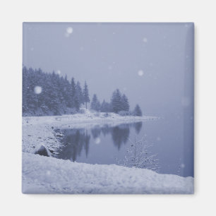 Seaside Snowfall Magnet
