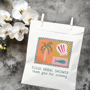 Seaside Soiree Bridal Shower Modern Cute CUSTOM Favour Bags