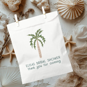 Seaside Soiree Bridal Shower Palm Tree CUSTOM Favour Bags