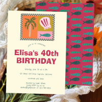 Seaside Soiree Modern Cute CUSTOM Birthday Party