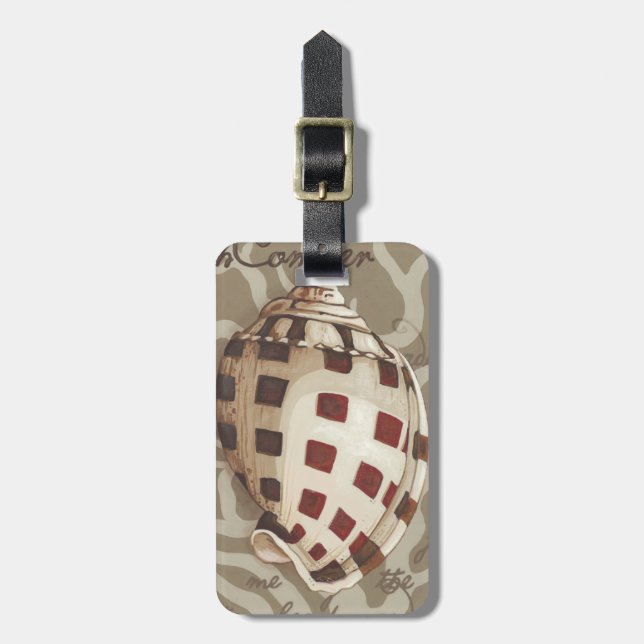 Seaside Sonnet I Luggage Tag (Front Vertical)