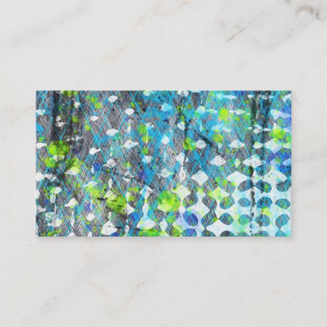 Seaside Storm Graffiti Business Card (Front)