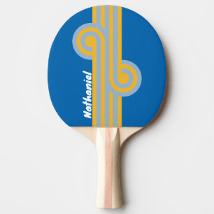 Seaside Stripe Loop with Name Ping Pong Paddle