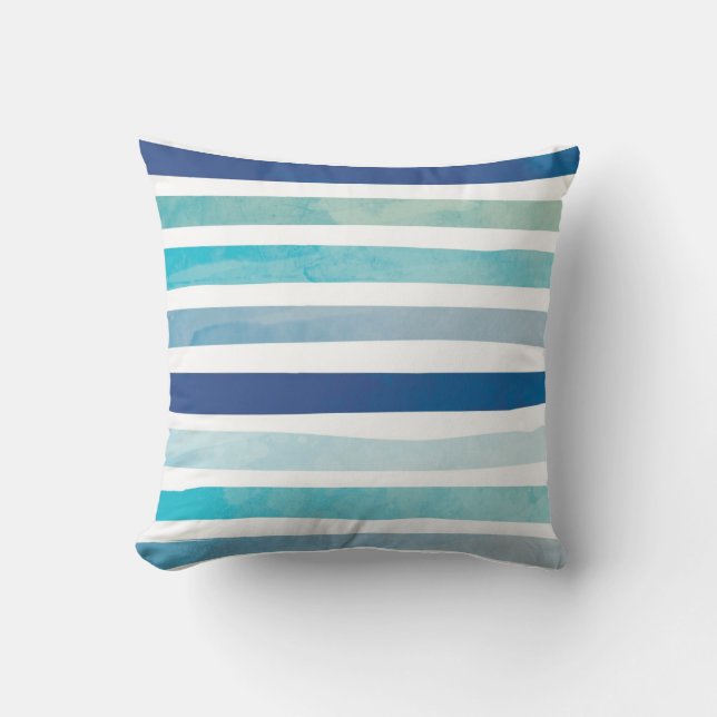 Seaside Stripes Cushion (Front)