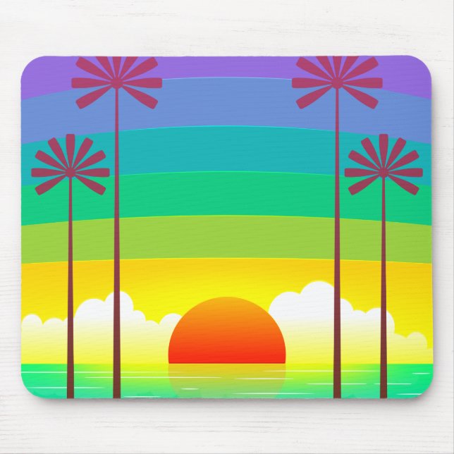 Seaside Sunset Mousepad (Front)