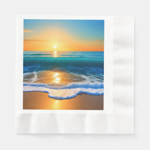 Seaside Sunset Napkin