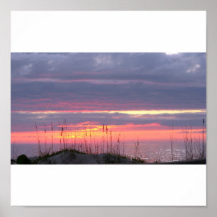 Seaside Sunset Poster