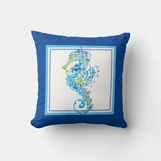 Seaside Throw Pillow (Front)