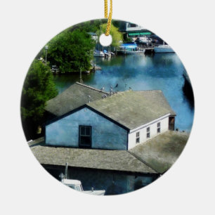 Seaside Town Ceramic Tree Decoration