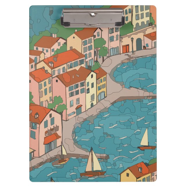 Seaside Town Clipboard (Front)